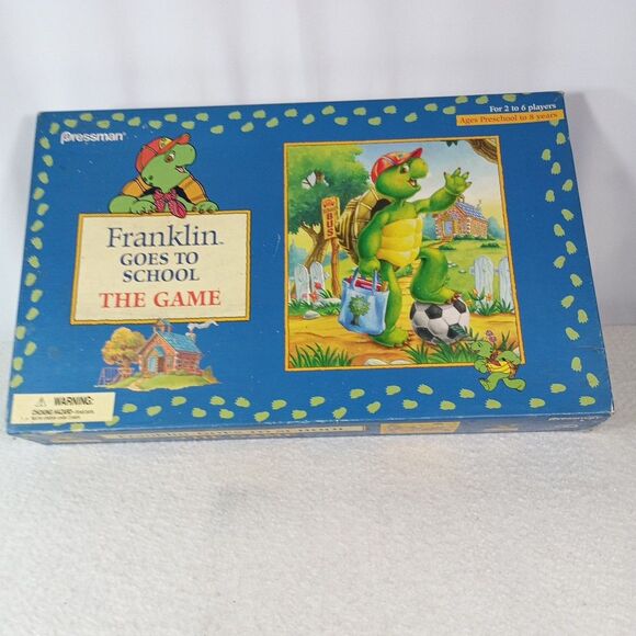 Franklin Goes to School Board Game Pressman 1998 Preschool Kids Fun - Picture 2 of 16